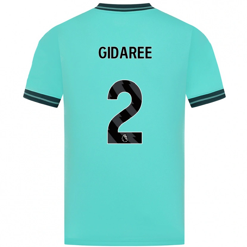 Danxen Hombre Camiseta Josh Gidaree #2 Celeste Verde 2ª Equipación 2025/26 La Camisa México