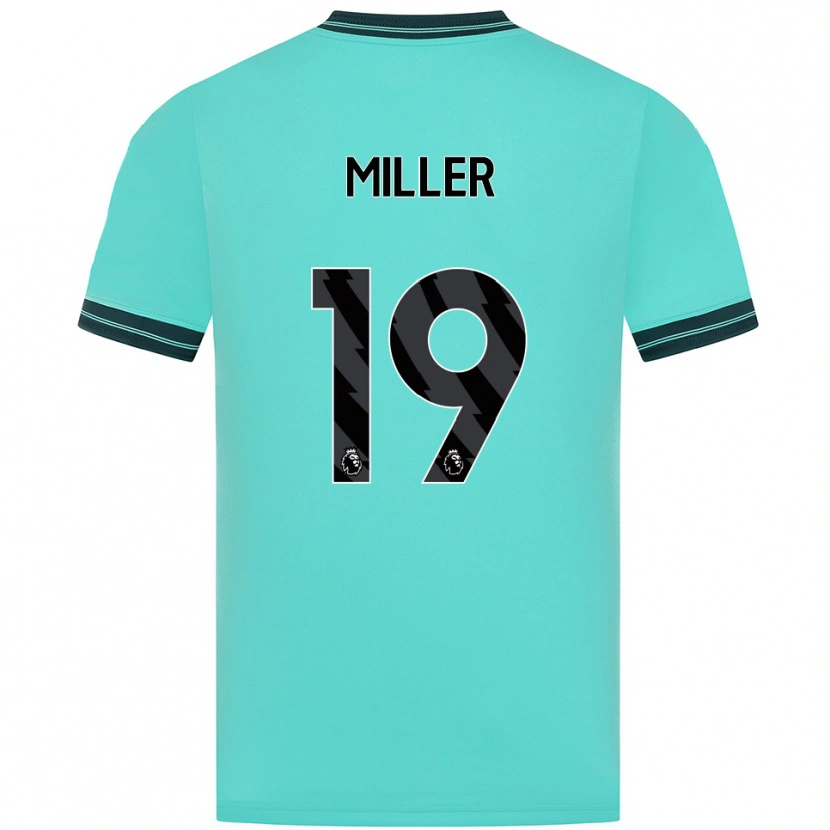 Danxen Hombre Camiseta Ali Miller #19 Celeste Verde 2ª Equipación 2025/26 La Camisa México