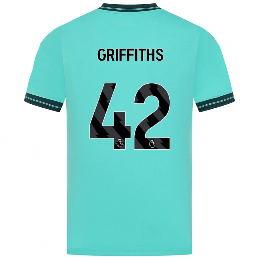 Danxen Hombre Camiseta Harvey Griffiths #42 Celeste Verde 2ª Equipación 2025/26 La Camisa México