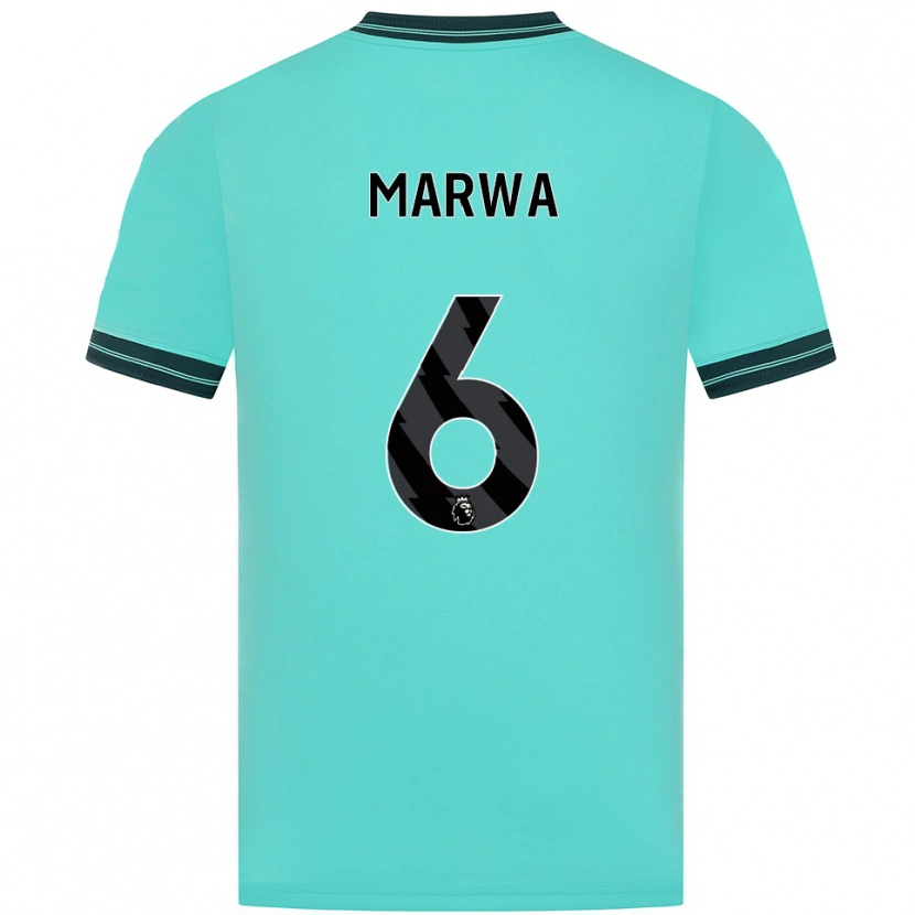 Danxen Hombre Camiseta Bjørn Marwa #6 Celeste Verde 2ª Equipación 2025/26 La Camisa México