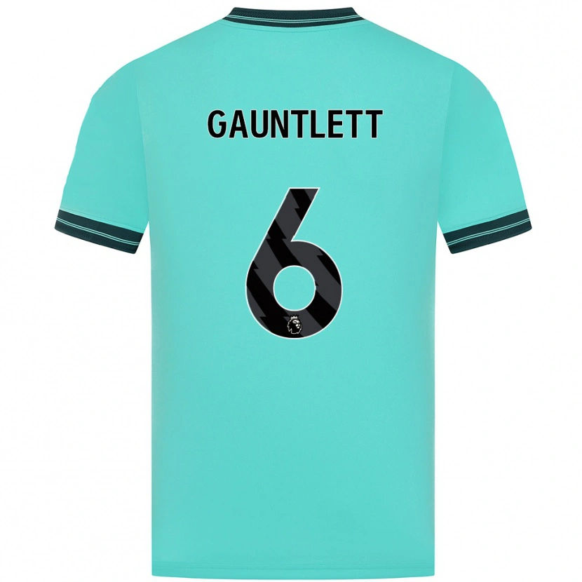 Danxen Hombre Camiseta Maz Gauntlett #6 Celeste Verde 2ª Equipación 2025/26 La Camisa México