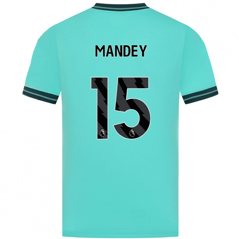 Danxen Hombre Camiseta Ziyad Mandey #15 Celeste Verde 2ª Equipación 2025/26 La Camisa México