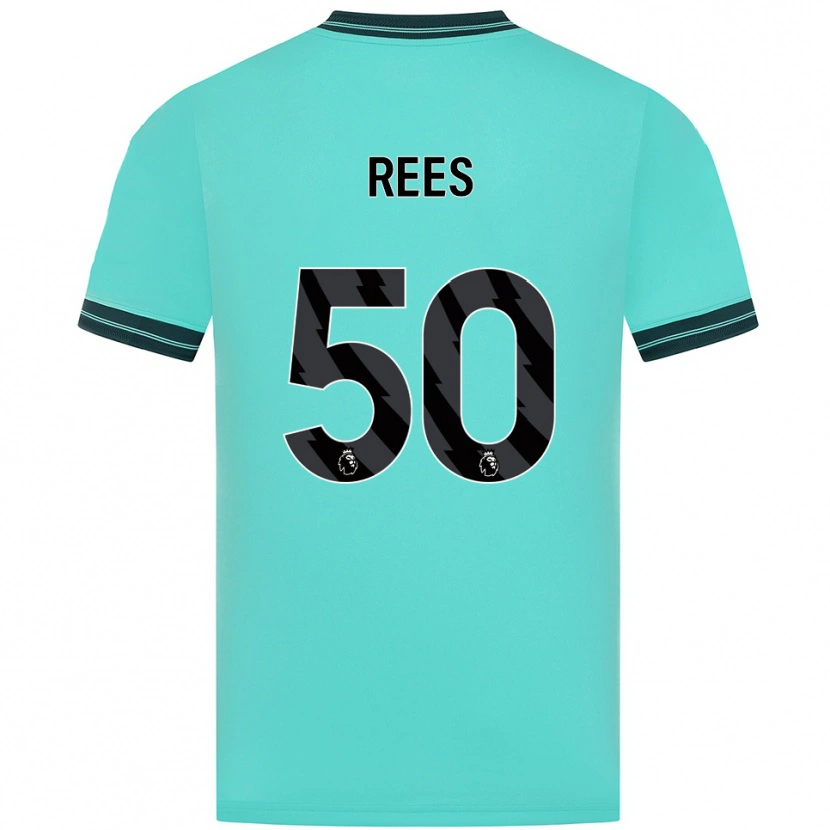 Danxen Hombre Camiseta Mason Rees #50 Celeste Verde 2ª Equipación 2025/26 La Camisa México