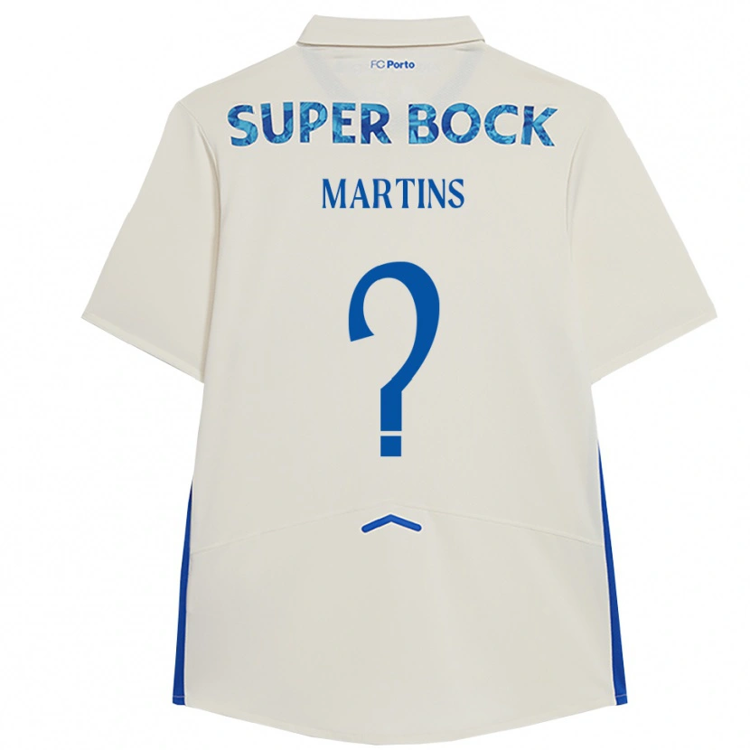 Danxen Hombre Camiseta Eduardo Martins #0 Blanco Azul Equipación Tercera 2025/26 La Camisa México