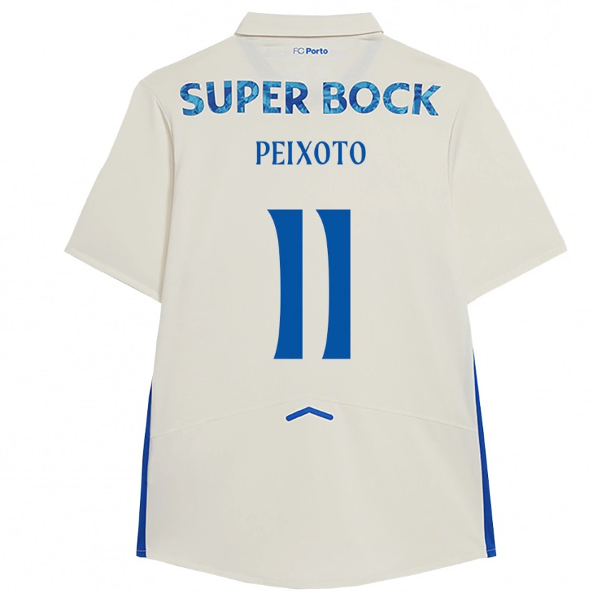 Danxen Hombre Camiseta Tomás Peixoto #11 Blanco Azul Equipación Tercera 2025/26 La Camisa México