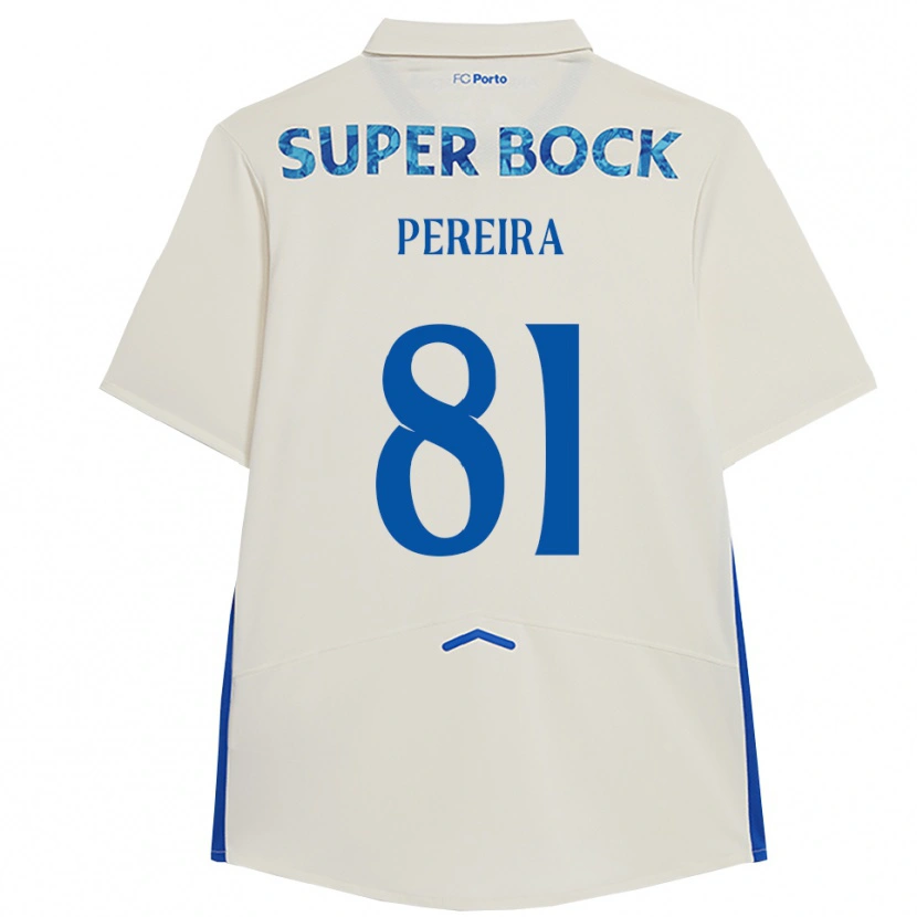 Danxen Hombre Camiseta Martim Pereira #81 Blanco Azul Equipación Tercera 2025/26 La Camisa México