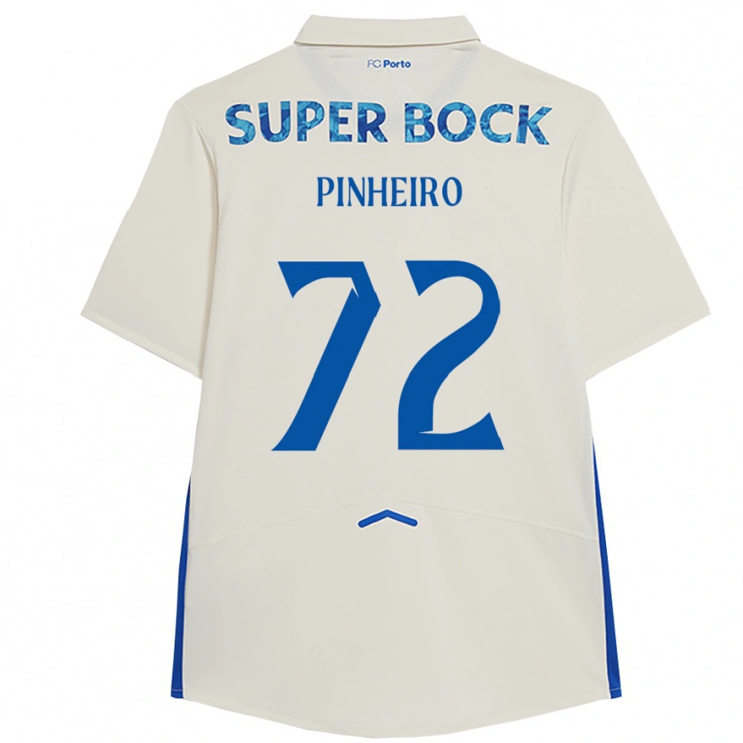 Danxen Hombre Camiseta Rodrigo Pinheiro #72 Blanco Azul Equipación Tercera 2025/26 La Camisa México