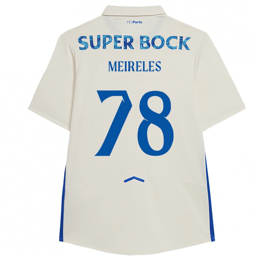 Danxen Hombre Camiseta Jorge Meireles #78 Blanco Azul Equipación Tercera 2025/26 La Camisa México