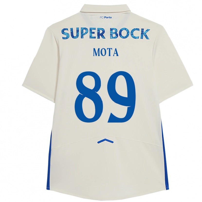 Danxen Hombre Camiseta Luís Mota #89 Blanco Azul Equipación Tercera 2025/26 La Camisa México