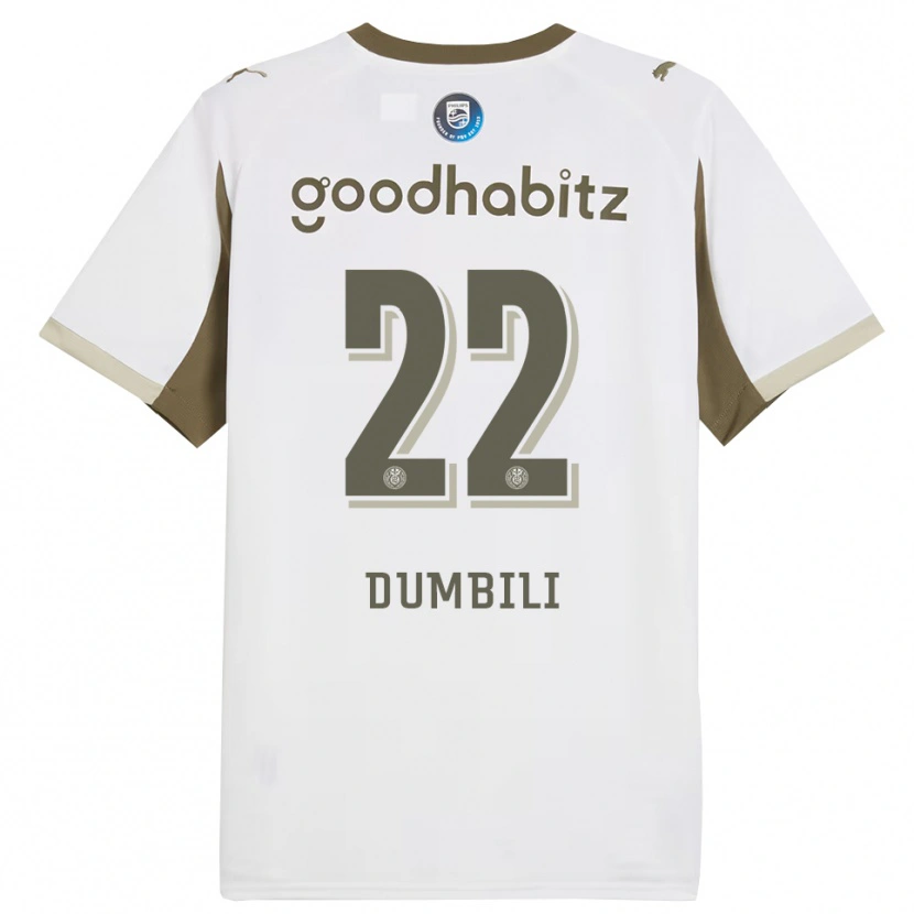 Danxen Hombre Camiseta Samuel Dumbili #22 Blanco Gris Equipación Tercera 2025/26 La Camisa México