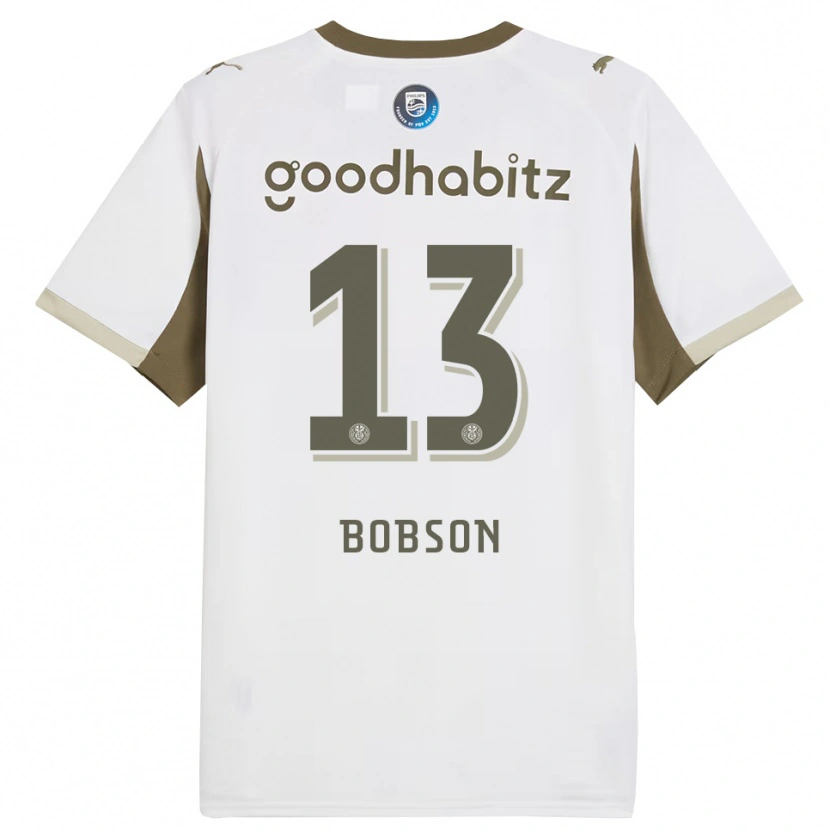 Danxen Hombre Camiseta Ersien Bobson #13 Blanco Gris Equipación Tercera 2025/26 La Camisa México