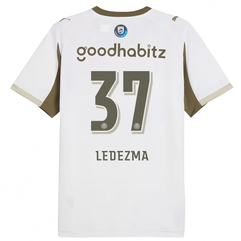 Danxen Hombre Camiseta Richard Ledezma #37 Blanco Gris Equipación Tercera 2025/26 La Camisa México