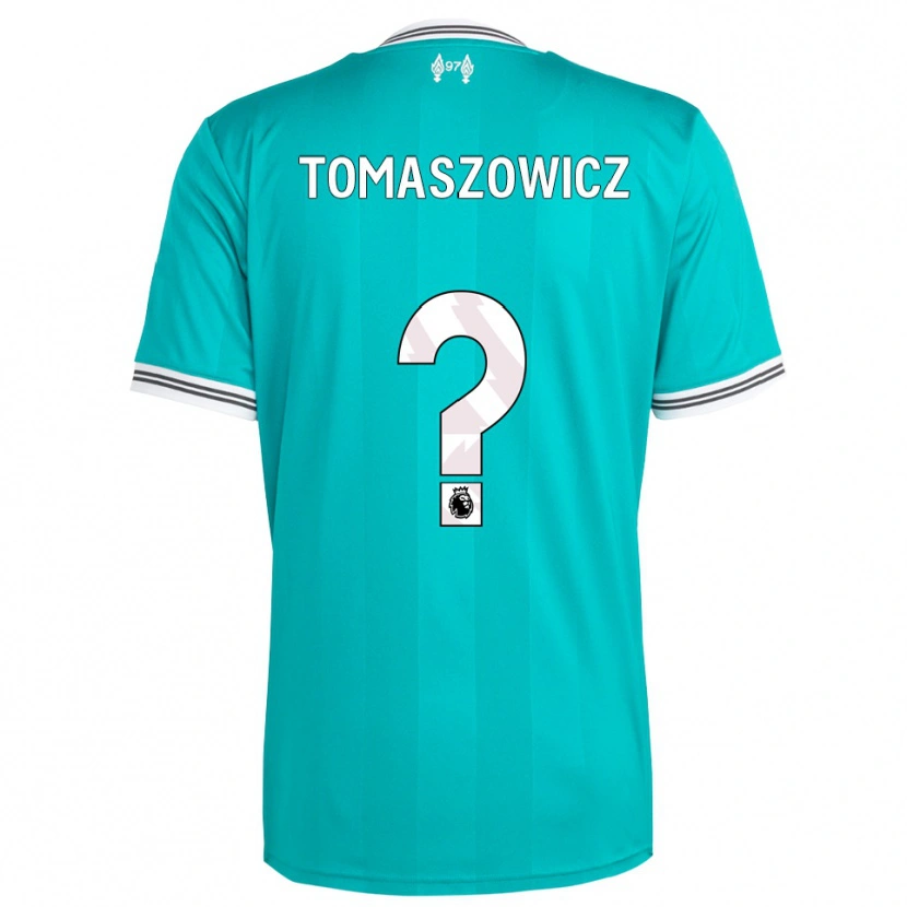 Danxen Hombre Camiseta Aiden Tomaszowicz #0 Verde Blanco Equipación Tercera 2025/26 La Camisa México