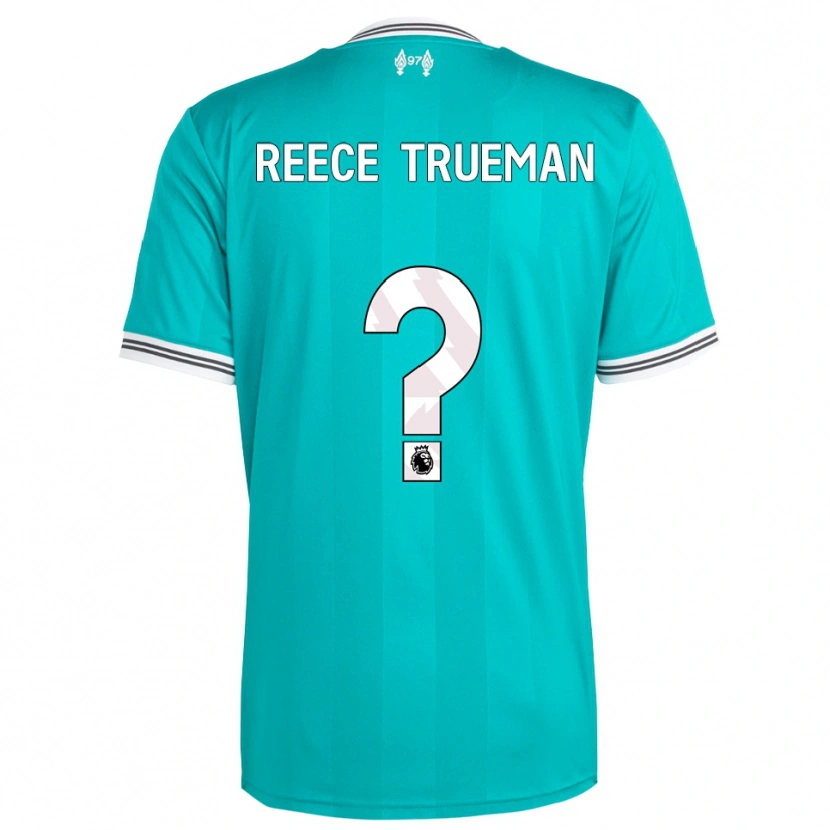 Danxen Hombre Camiseta Reece Trueman #0 Verde Blanco Equipación Tercera 2025/26 La Camisa México