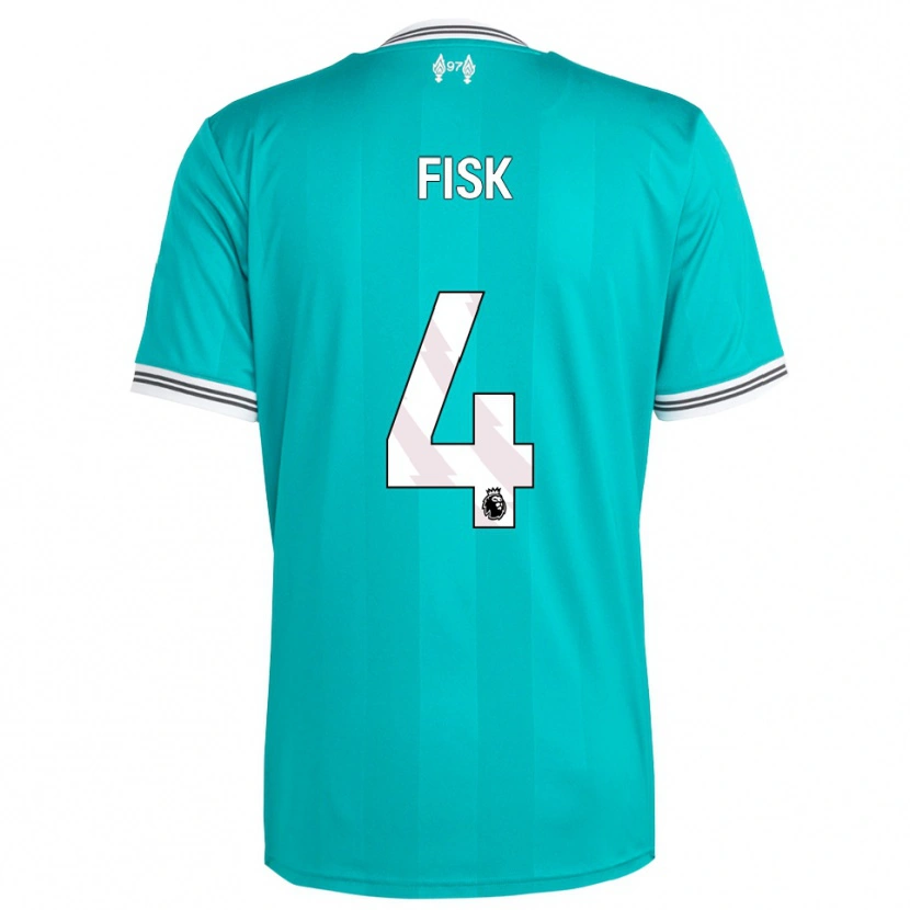 Danxen Hombre Camiseta Grace Fisk #4 Verde Blanco Equipación Tercera 2025/26 La Camisa México