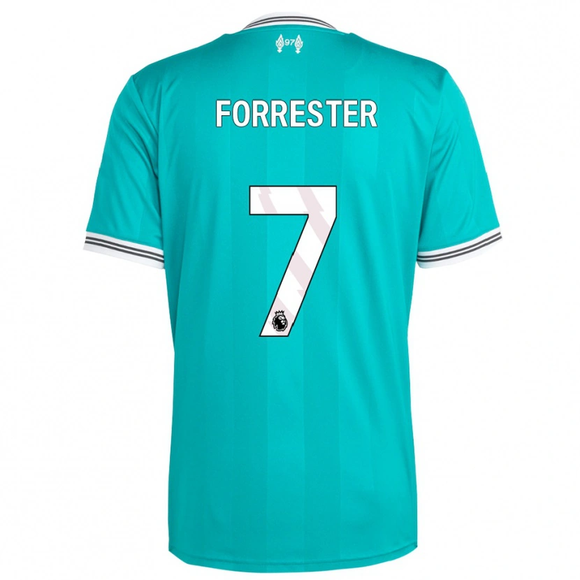 Danxen Hombre Camiseta La'more Forrester #7 Verde Blanco Equipación Tercera 2025/26 La Camisa México