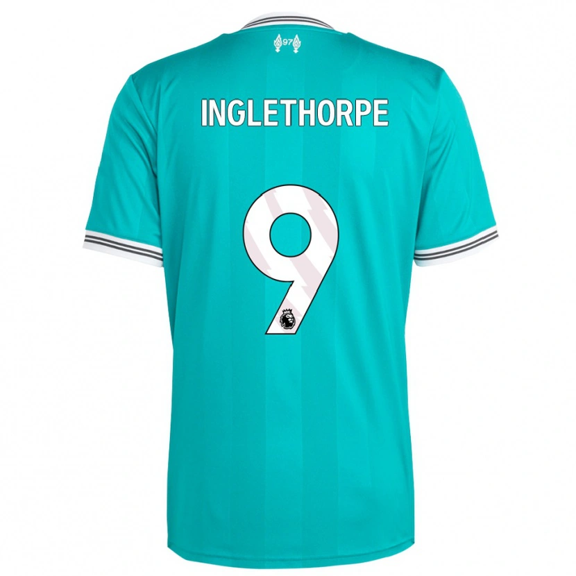 Danxen Hombre Camiseta Finn Inglethorpe #9 Verde Blanco Equipación Tercera 2025/26 La Camisa México