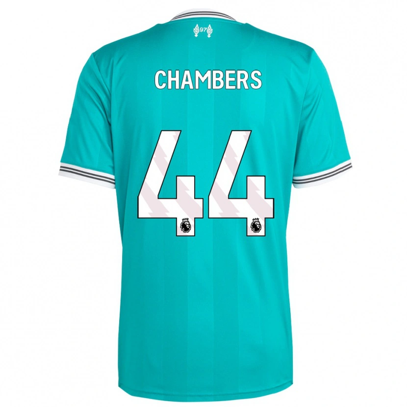 Danxen Hombre Camiseta Luke Chambers #44 Verde Blanco Equipación Tercera 2025/26 La Camisa México