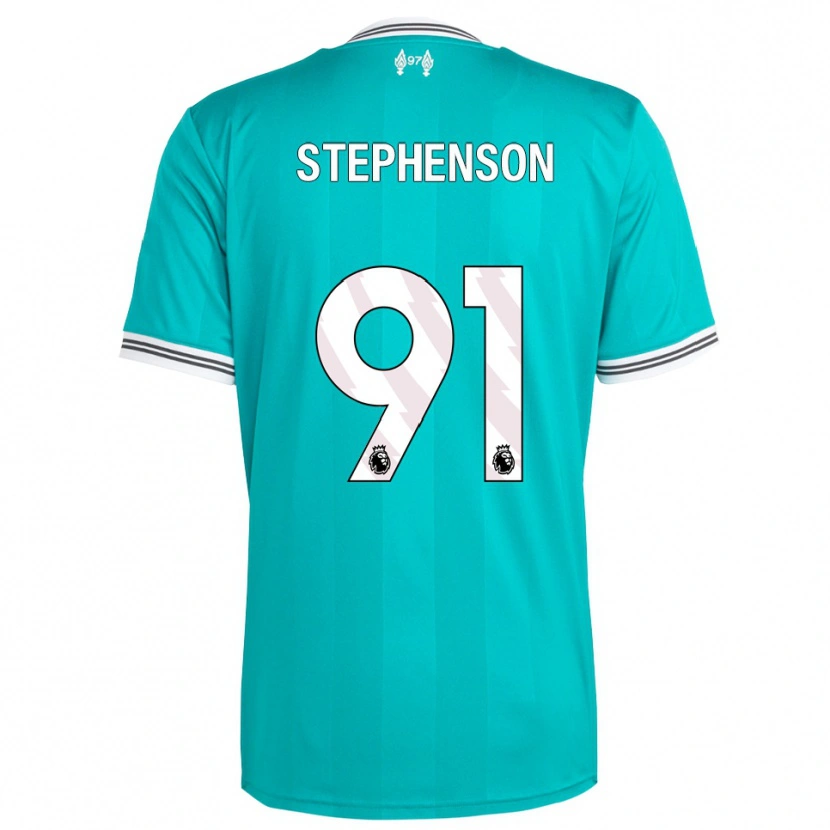Danxen Hombre Camiseta Luca Stephenson #91 Verde Blanco Equipación Tercera 2025/26 La Camisa México