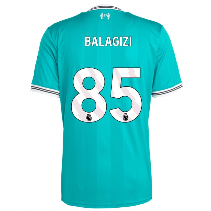 Danxen Hombre Camiseta James Balagizi #85 Verde Blanco Equipación Tercera 2025/26 La Camisa México