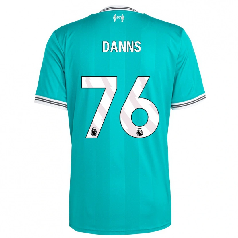 Danxen Hombre Camiseta Jayden Danns #76 Verde Blanco Equipación Tercera 2025/26 La Camisa México