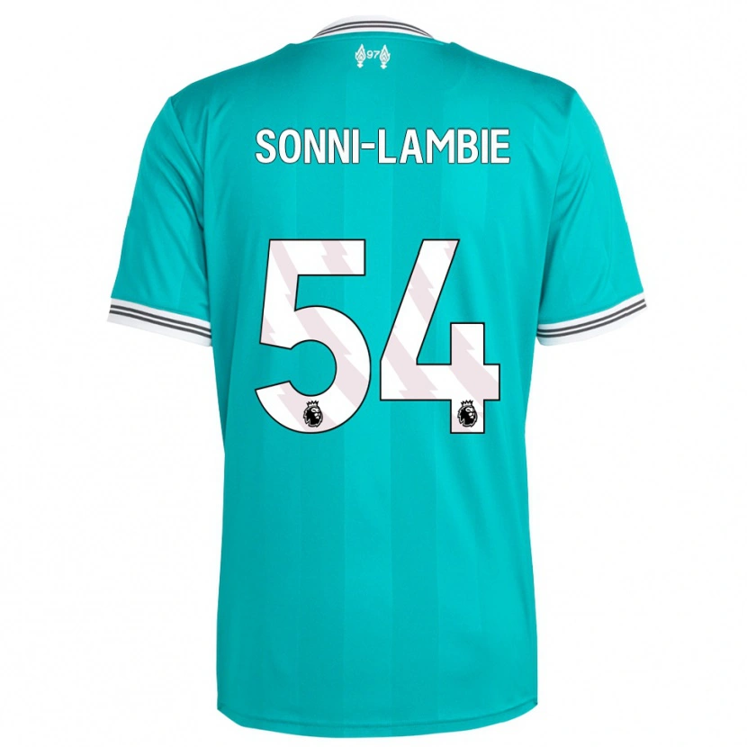Danxen Hombre Camiseta Joshua Sonni-Lambie #54 Verde Blanco Equipación Tercera 2025/26 La Camisa México