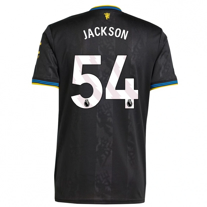 Danxen Hombre Camiseta Louis Jackson #54 Negro Amarillo Azul Equipación Tercera 2025/26 La Camisa México