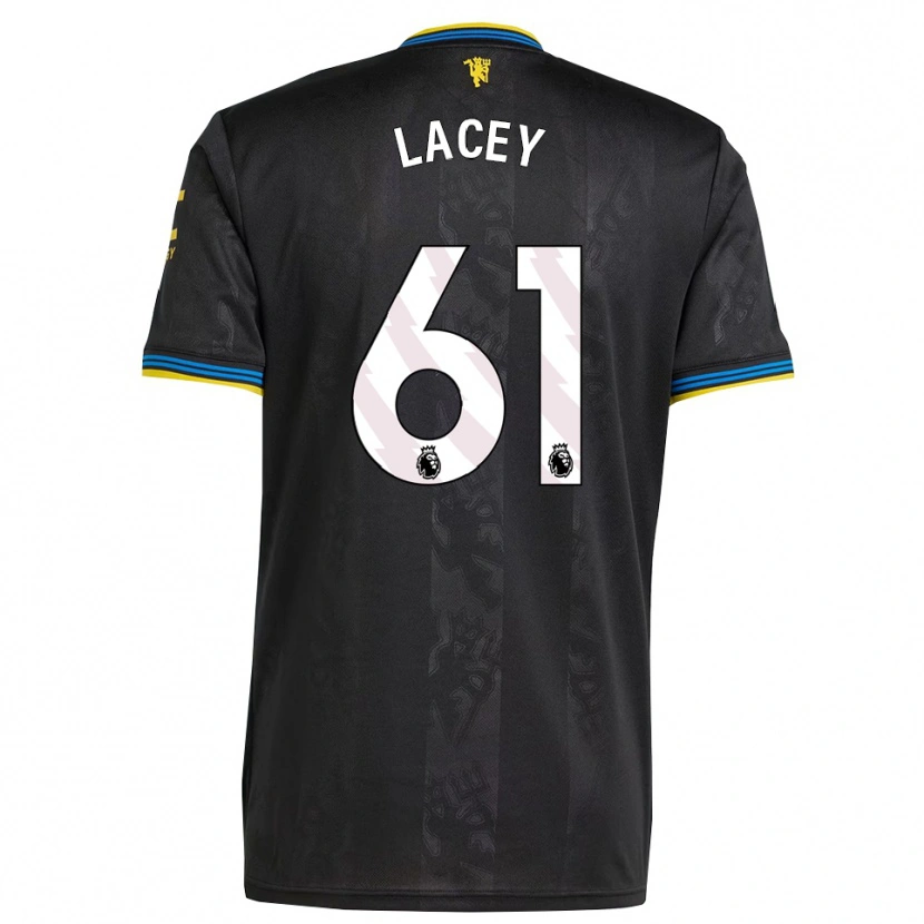 Danxen Hombre Camiseta Shea Lacey #61 Negro Amarillo Azul Equipación Tercera 2025/26 La Camisa México