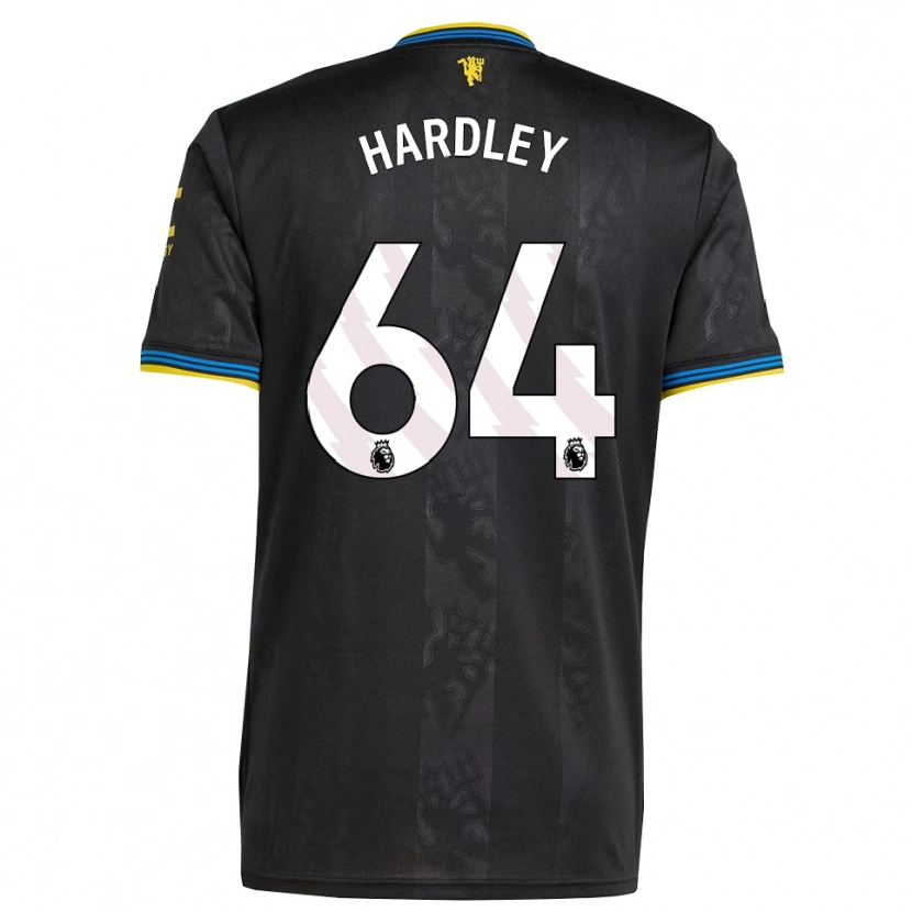Danxen Hombre Camiseta Bjorn Hardley #64 Negro Amarillo Azul Equipación Tercera 2025/26 La Camisa México