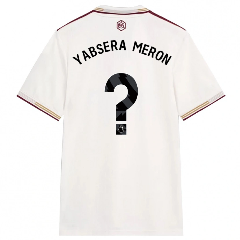 Danxen Hombre Camiseta Yabsera Meron #0 Blanco Roto Borgoña Equipación Tercera 2025/26 La Camisa México