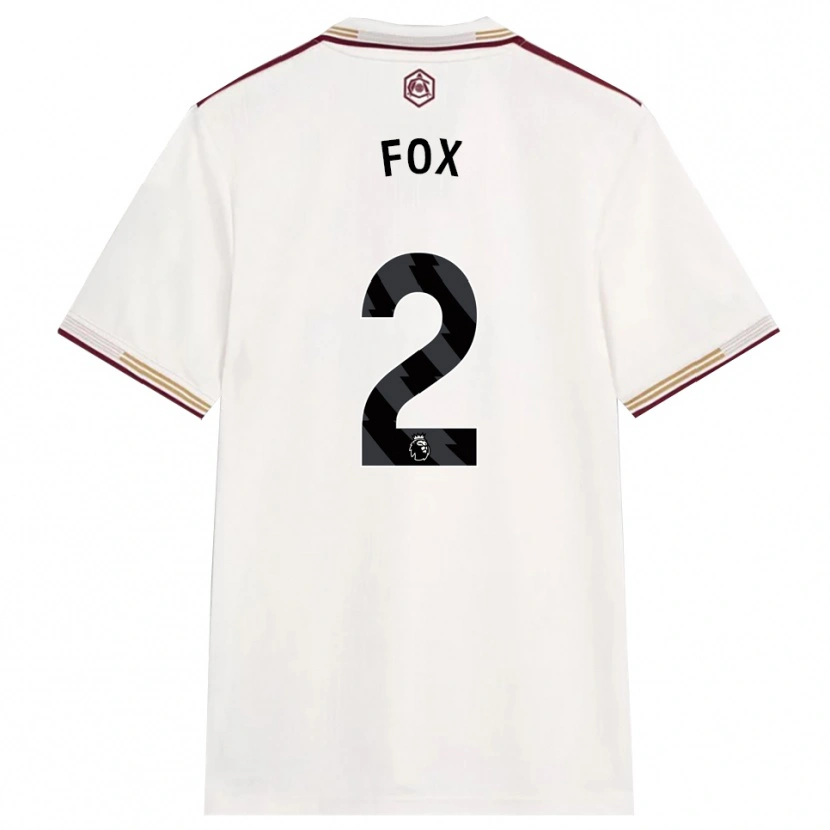 Danxen Hombre Camiseta Emily Fox #2 Blanco Roto Borgoña Equipación Tercera 2025/26 La Camisa México