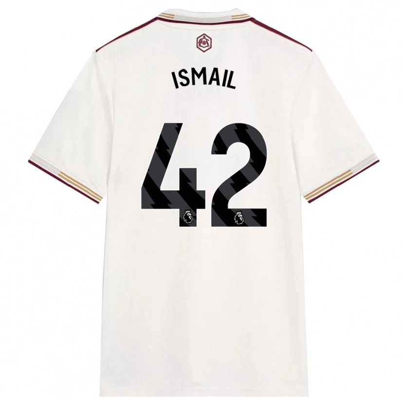 Danxen Hombre Camiseta Cam'ron Ismail #42 Blanco Roto Borgoña Equipación Tercera 2025/26 La Camisa México