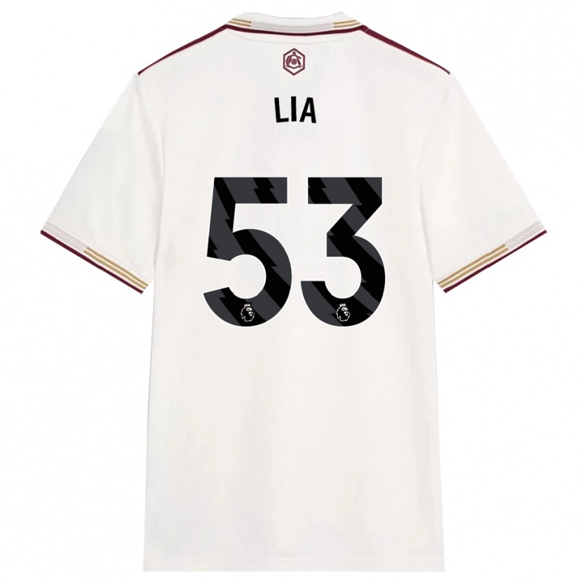 Danxen Hombre Camiseta Vivienne Lia #53 Blanco Roto Borgoña Equipación Tercera 2025/26 La Camisa México