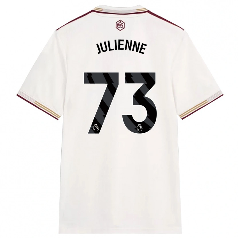 Danxen Hombre Camiseta Theo Julienne #73 Blanco Roto Borgoña Equipación Tercera 2025/26 La Camisa México