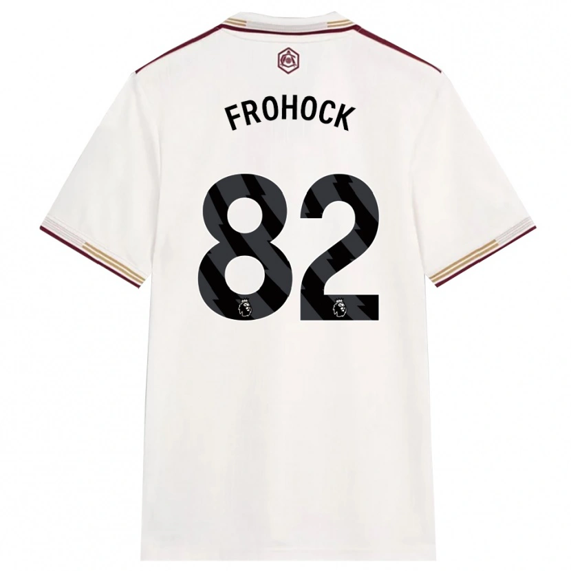 Danxen Hombre Camiseta Marley Frohock #82 Blanco Roto Borgoña Equipación Tercera 2025/26 La Camisa México