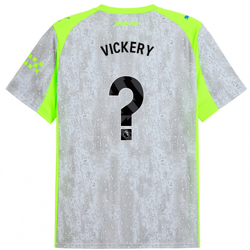 Danxen Hombre Camiseta Ben Vickery #0 Gris Amarillo Equipación Tercera 2025/26 La Camisa México