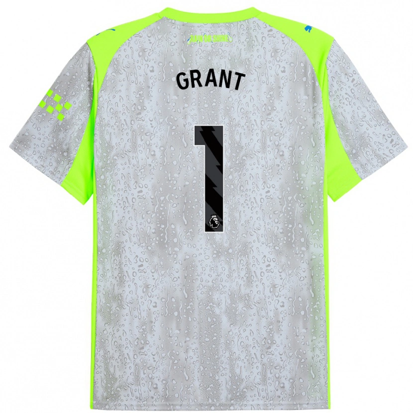 Danxen Hombre Camiseta True Grant #1 Gris Amarillo Equipación Tercera 2025/26 La Camisa México