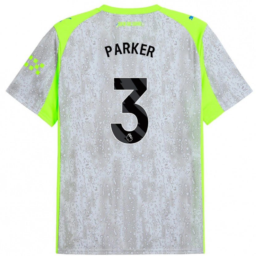 Danxen Hombre Camiseta Harrison Parker #3 Gris Amarillo Equipación Tercera 2025/26 La Camisa México