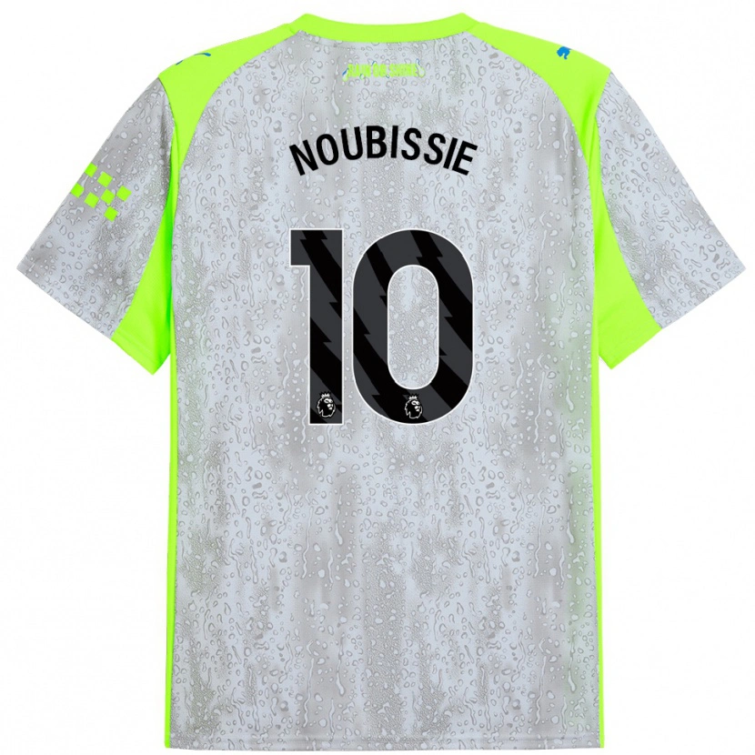 Danxen Hombre Camiseta Tyrese Noubissie #10 Gris Amarillo Equipación Tercera 2025/26 La Camisa México