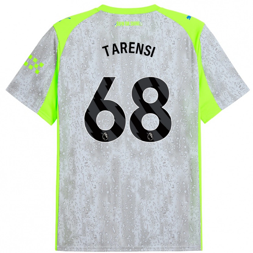 Danxen Hombre Camiseta Oscar Tarensi #68 Gris Amarillo Equipación Tercera 2025/26 La Camisa México