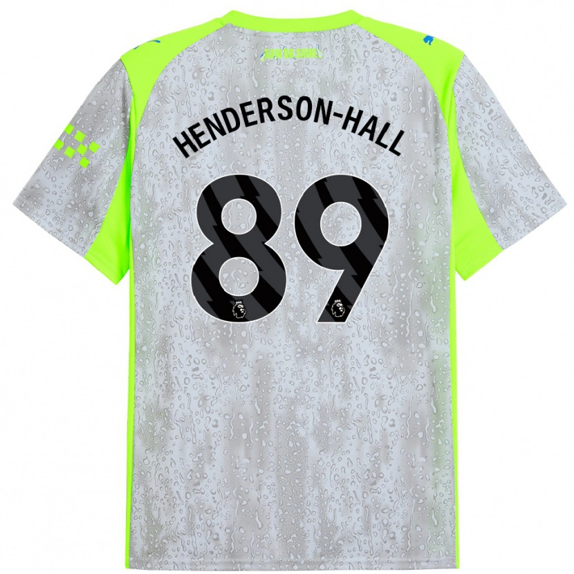 Danxen Hombre Camiseta Matty Henderson-Hall #89 Gris Amarillo Equipación Tercera 2025/26 La Camisa México