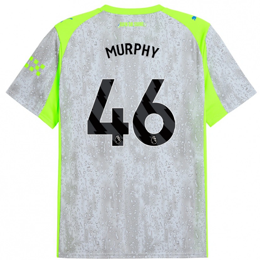 Danxen Hombre Camiseta Lily Murphy #46 Gris Amarillo Equipación Tercera 2025/26 La Camisa México