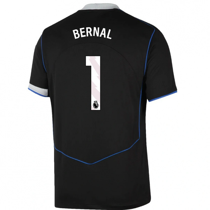 Danxen Hombre Camiseta Freddy Bernal #1 Negro Azul Plata Equipación Tercera 2025/26 La Camisa México