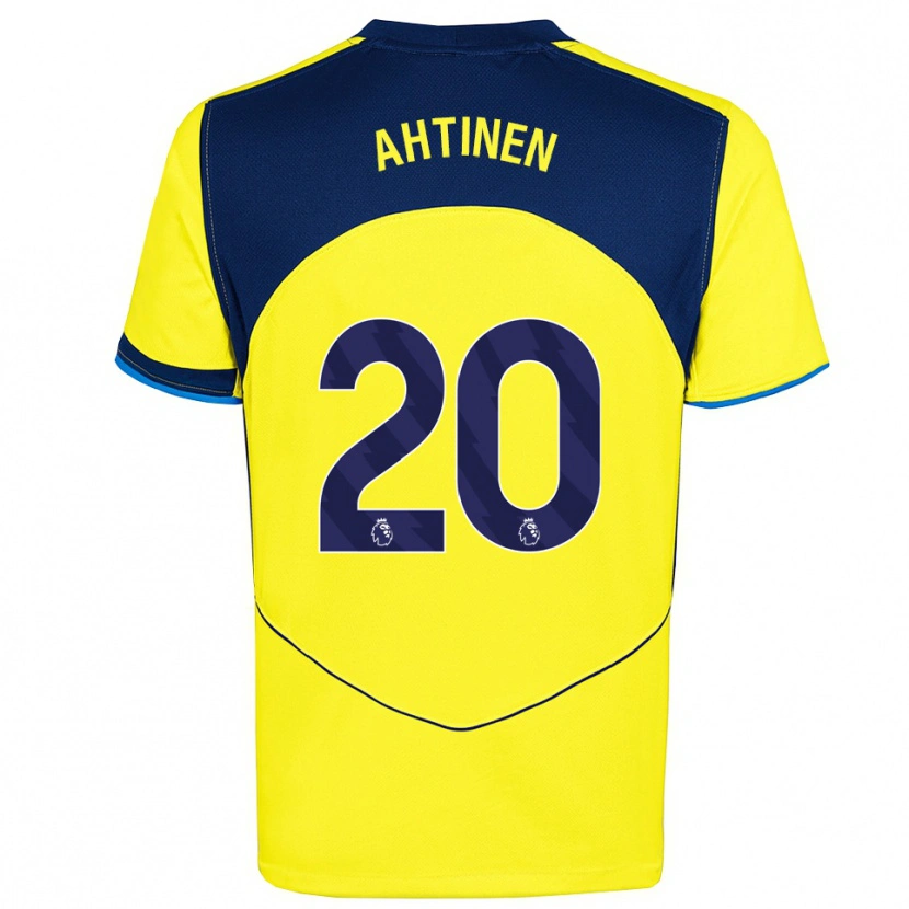 Danxen Hombre Camiseta Olga Ahtinen #20 Amarillo Marino Equipación Tercera 2025/26 La Camisa México