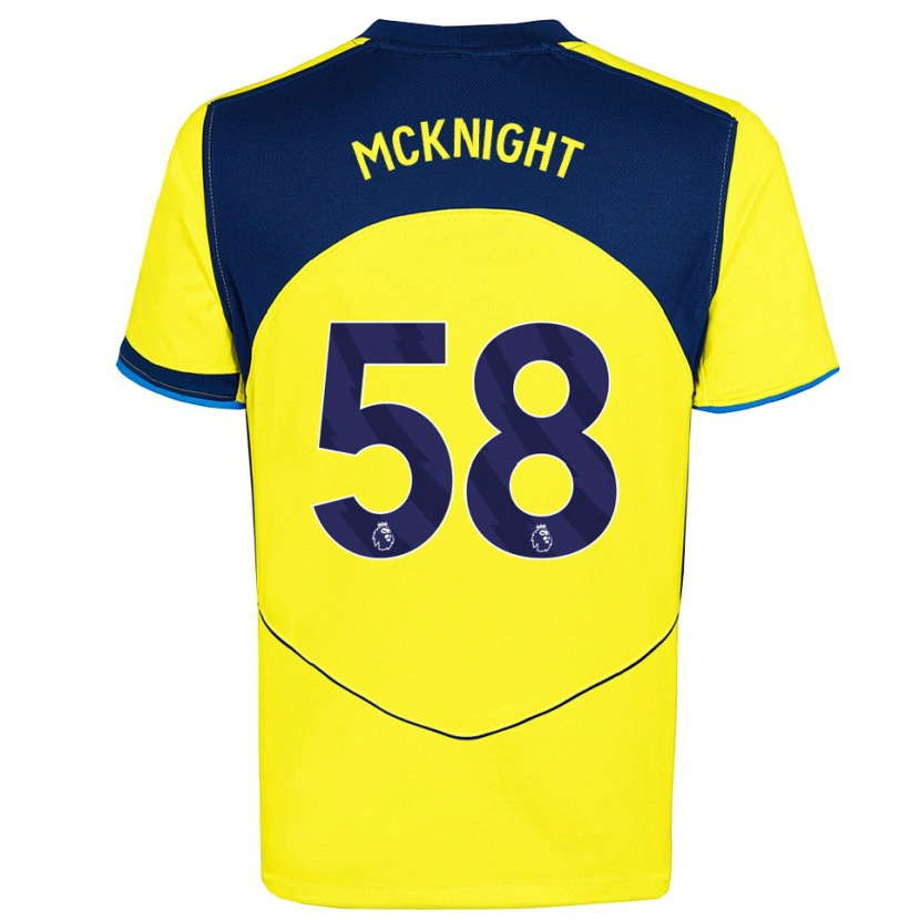 Danxen Hombre Camiseta Maxwell Mcknight #58 Amarillo Marino Equipación Tercera 2025/26 La Camisa México