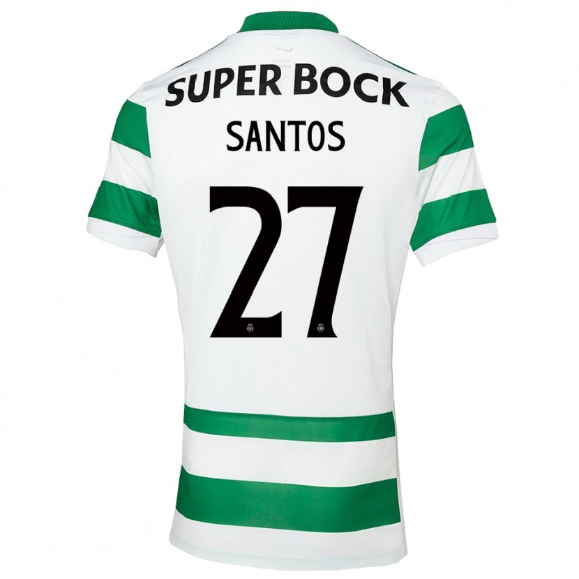 Danxen Mujer Camiseta Alisson Santos #27 Verde Blanco 1ª Equipación 2025/26 La Camisa México