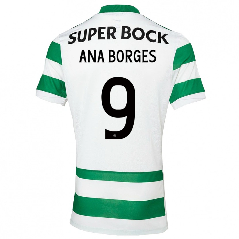 Danxen Mujer Camiseta Ana Catarina Marques Borges #9 Verde Blanco 1ª Equipación 2025/26 La Camisa México