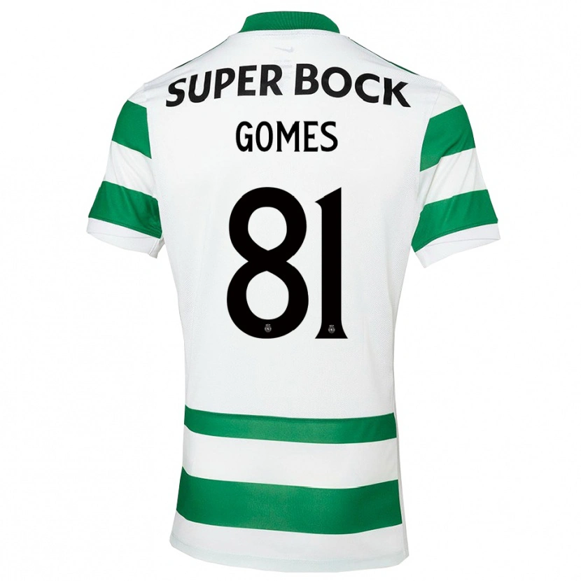 Danxen Mujer Camiseta Salvador Gomes #81 Verde Blanco 1ª Equipación 2025/26 La Camisa México