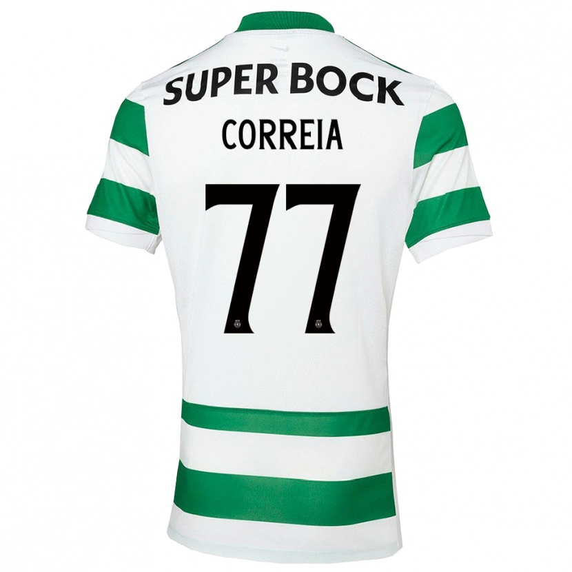 Danxen Mujer Camiseta Alícia Correia #77 Verde Blanco 1ª Equipación 2025/26 La Camisa México