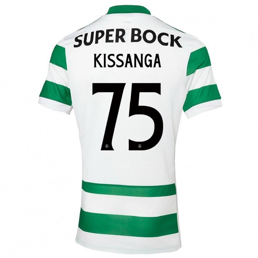 Danxen Mujer Camiseta Manuel Kissanga #75 Verde Blanco 1ª Equipación 2025/26 La Camisa México